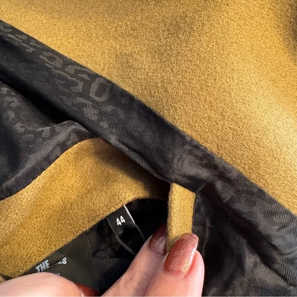 🧥 The Kooples Camel Wool Blend Long Coat | Men’s Small (Women’s Medium) | NWT - Picture 11 of 13